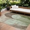 Homeroots 8' X 10' Artichoke Green Brown And Beige Geometric Washable Indoor Outdoor Area Rug 604902 - alternate 1