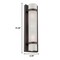 Homeroots Two Light Bronze and White Glass Wall Sconce 398548 - alternate 2