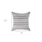 Homeroots Set of Two 18" X 18" Black Beach Chevron Cotton Zippered Pillow, 2PK 535272 - alternate 2