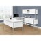 Monarch Specialties Office Hutch, 15.5 in D X 36 in W X Particle Board, Hollow-Core, Laminate, Mdf, Metal, Plastic, White I 7728 - alternate 1