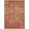 Homeroots 3' X 5' Salmon Copper And Gray Patchwork Washable Indoor Outdoor Area Rug 581611 - alternate 3