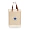 Picnic Time Family Of Brands Dallas Cowboys - Pinot Jute 2 Bottle Insulated Wine Bag, (Beige) 539-02-187-094-2 - alternate 1