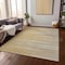 Homeroots 3' X 5' Gold Gray And Ivory Striped Washable Indoor Outdoor Area Rug 597241 - alternate 3