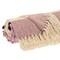 Homeroots 50" X 60" Purple and Ivory Woven Cotton Striped Throw Blanket with Tassels 478664 - alternate 2