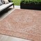 Homeroots 5' X 8' Coral And Pink Oriental Washable Indoor Outdoor Area Rug 603804 - alternate 1