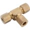 Anderson Metals Compression Fitting, Tee, Lead-Free Brass, 3/8 x 3/8 x 1/4-In. 750084-060604 - alternate 2