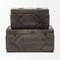Homeroots Set of Two Brown Solid Wood Box With Lid, 2PK 392575 - alternate 2
