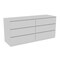 Homeroots 60" White Six Drawer Double Dresser 403758 - alternate 2