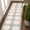 Jonathan Y Adrian Modern Geometric Circle Dot High-Low Beige/Cream 2 ft. x 8 ft. Runner Rug SND105A-28 - alternate 1