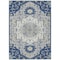 Homeroots 10' X 14' Navy Blue Ivory And Gray Oriental Washable Indoor Outdoor Area Rug 596643 - alternate 2