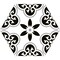 Andova Tiles Trafale Duxbury Grey 8-in. x 9-in. Hexagon Encaustic Matte Porcelain Floor & Wall Tile, 25PK ANDTRA1275 - alternate 1