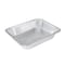 Glad Disposable Steam Pan, Aluminum, Silver, 12-1/2 in L, 10-1/4 in W, 2-1/2 in H, Dishwasher Safe: No BBP19935 - alternate 2
