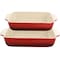 Crock-Pot Crock Pot Artisan 2 Piece Stoneware Bake Pans in Gradient Red 120183.02RR - alternate 2