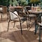 Flash Furniture Brown Rattan Indoor-Outdoor Stack Chair TLH-037-DK-BN-GG - alternate 3