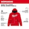 Milwaukee Hand Trucks FreeFlex L Long Sleeve Unisex Hooded Hoodie Red 352R-L - alternate 1