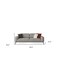 Homeroots 90" Linen Linen Sleeper Sofa And Toss Pillows With Silver Legs 485606 - alternate 2