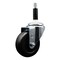 Service Caster 3.5'' SS Soft Rubber Wheel Swivel 7/8'' Expanding Stem Caster SCC-SSEX20S3514-SRS-78 - alternate 1