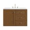 James Martin Vanities Laurent 36" Single Vanity, Honey Oak w/ 3 CM White Zeus Silestone Top 545-V36-HNO-3WZ - alternate 2