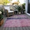 Homeroots 10' X 14' Blush And Mint Green Abstract Washable Indoor Outdoor Area Rug 618600 - alternate 2
