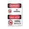 Signmission Safety Sign, OSHA Danger, 5" Height, No Swimming Bilingual OS-DS-D-35-VV-1709 - alternate 1