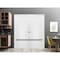 Sartodoors Sliding Closet Double Bi-fold Doors, Planum 0012 White Silk and Aluminum Strips, Sturdy Tracks Mold PLANUM0012DBF-WS-72 x 96 (4* 18x96) - alternate 2