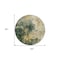 Homeroots 8' Fern Green And Gold Round Abstract Washable Indoor Outdoor Area Rug 603055 - alternate 2