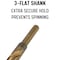 Drill America 9.50mm Stepped Point Cobalt Drill Bit with 3-Flat Shank GSCMM9.50 - alternate 2