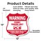 Signmission No Parking Without Permit Shield Sign Wa, 12 Inch X 12 Inch, Aluminum Metal Sign SHI-A-12-398 - alternate 2