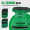Wrightmaster 1.45A Corded 5 in. Orbital Sander with 12000RPM, Variable Speed, Dust Bag, Portable&High-Efficiency ZR-OS-125 - alternate 2