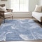 Homeroots 8' X 10' Blue And Sky Blue Abstract Washable Indoor Outdoor Area Rug 587473 - alternate 3