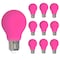 Bulbrite 25-Watt Equivalent Ceramic Pink Color A19 Weatherproof Outdoor E26 Medium Base LED Light Bulb, 10PK 862317 - alternate 1