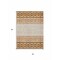 Homeroots 3' X 5' Orange Beige And Ivory Geometric Washable Indoor Outdoor Area Rug 613861 - alternate 2