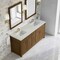 James Martin Vanities Bellshire 72" Double Vanity, Honey Oak w/ 3 CM Siberian Silestone Top 660-V72-HNO-3SFR - alternate 2