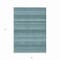 Homeroots 3' X 5' Teal Blue And Aqua Striped Washable Indoor Outdoor Area Rug 610612 - alternate 3