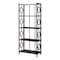 Homeroots 62" Espresso Metal Geometric Bookcase 376531 - alternate 2