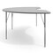 Flash Furniture Wren 96 in x 48 in Kidney Adjustable Height Activity Table, Thermal Laminate Top, Standard Legs, Gray XU-A4896-KIDNY-GRY-T-A-GG - alternate 2