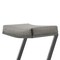 Homeroots 26" Gray and Black Faux Leather and Iron Backless Counter Height Bar Chair 569178 - alternate 2