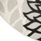 Homeroots 5' Black And White Round Floral Indoor Outdoor Area Rug 546648 - alternate 4