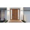 Vdomdoors Front Exterior Prehung Metal-Plastic Door, Manux 8415 Walnut, 2 Side Sidelite Transoms, Office Comm MANUX8415EXD-WLN-W14+36+14xH80-RH - alternate 2