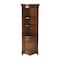 Homeroots 24in Brown Solid Wood Frame Standard Display Stand With Three Shelves 389732 - alternate 1