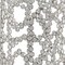 Homeroots 47" Silver Oval Crystal Glass Floor Vase With Faux Crystals 480046 - alternate 2