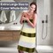 Lavish Home 2-Piece Towel Set Extra Large Bath Towels100% Cotton Bathroom Accessories Absorbent Bath Sheets 67-0023-GBS - alternate 2