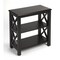 Homeroots 25" Black Wood Two Tier Bookcase 389562 - alternate 2