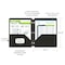 C-Line Products 8-1/2" x 11" Black Two-Pocket 3-Hole Punch Heavyweight Poly Portfolio Folder, 25EA/BX, 6BX/CT 33931-BX - alternate 2