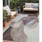 Homeroots 5' X 8' Brown And Taupe Abstract Washable Indoor Outdoor Area Rug 630442 - alternate 1