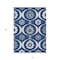 Homeroots 10' X 14' Navy Blue And Ivory Medallion Washable Indoor Outdoor Area Rug 589631 - alternate 4