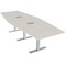 Skutchi Designs 10ft Conference Table With Power Unit | 10 Person Modular Hexagon Meeting Table | Harmony Series HAR-HEX.IR-48X120-T-K458-ESIL - alternate 1