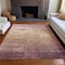 Homeroots 10' X 14' Mauve And Pink Striped Washable Indoor Outdoor Area Rug 610906 - alternate 3