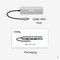 Plugable USB C Hub Multiport Adapter, 4 in 1, 100W Pass Through Charging, USB C to HDMI 4K 60Hz for USBC-4IN1 - alternate 2