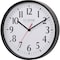 La Crosse Technology Equity Black Quartz Wall Clock 404-3025B - alternate 3